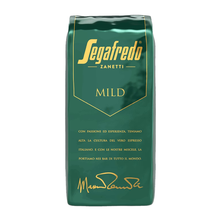 Produktbild: Kaffee Segafredo Mild ganze Bohne, 1000 g, aromaversiegelte Verpackung.